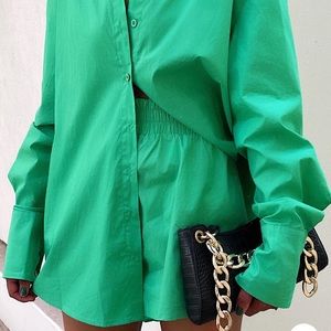 WHITEFOX matching green set